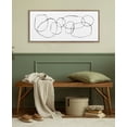 thumbnail image 6 of Kate and Laurel Sylvie Beaded Dancing Circles Vintage Framed Canvas Wall Art by Teju Reval, 18x40 Gold, Modern Abstract Circles Art for Wall, 6 of 7