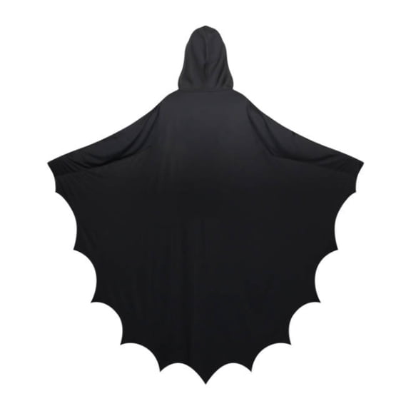 SAWOBUUN Adult Bat Cloak Robe Gothic Halloween Vampire Witch Hoodie Cape for Women and Men