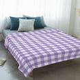 thumbnail image 4 of Purple Blanket Soft Cozy Warm Throw Blanket for Couch, Plush Fuzzy Flannel Fleece Blankets for Sofa, Country French Rustic Buffalo Plaid Modern Art Bed Blankets Lightweight Gifts for Women, 50"x60", 4 of 9
