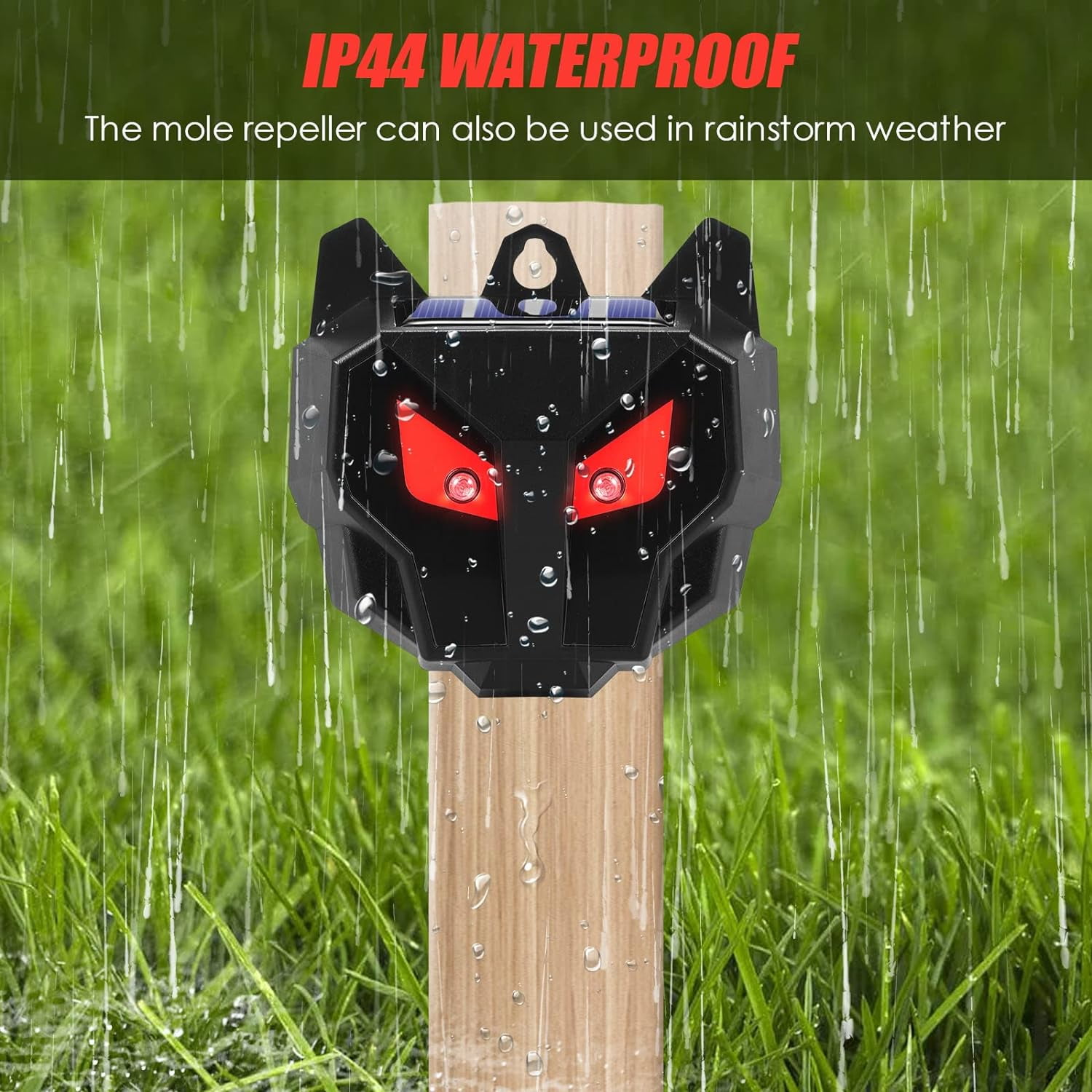 8 Pack 2025 Solar Nocturnal Animal Repeller Coyote Deterrent Predator Lights for Chicken Coop Farm Yard