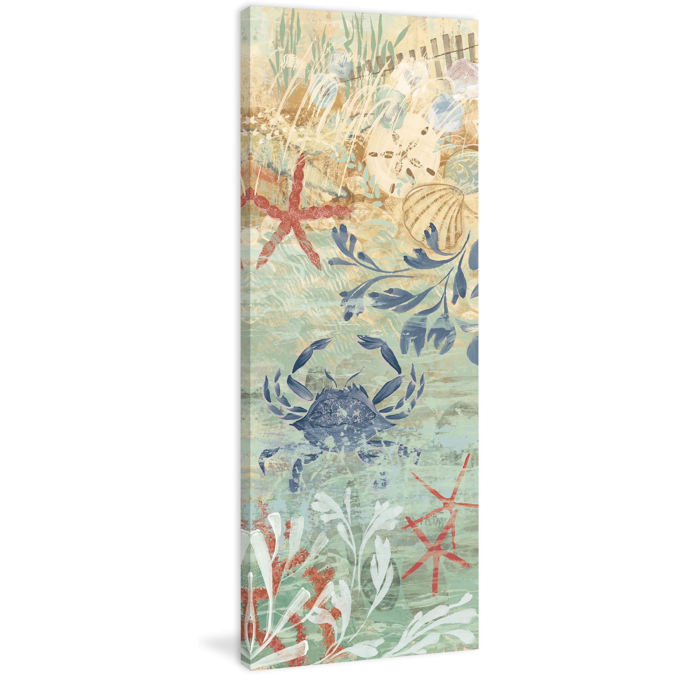 Marmont Hill "Floral Frenzy Coastal VII" Painting Print on Canvas