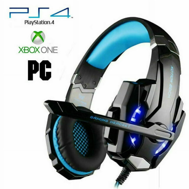 Casque Gaming Gamer PC PS4 Xbox One S Micro Pro Anti Bruit LED