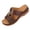 Brown, variant on Womens Wedge Sandals Slide Peep Toe Cutout Casual Comfortable Slippers Beach Shoes for Spring and Summer Heel Slides