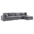 thumbnail image 2 of Commix 5-Piece Sunbrella Outdoor Patio Sectional Sofa-EEI-5584, 2 of 12