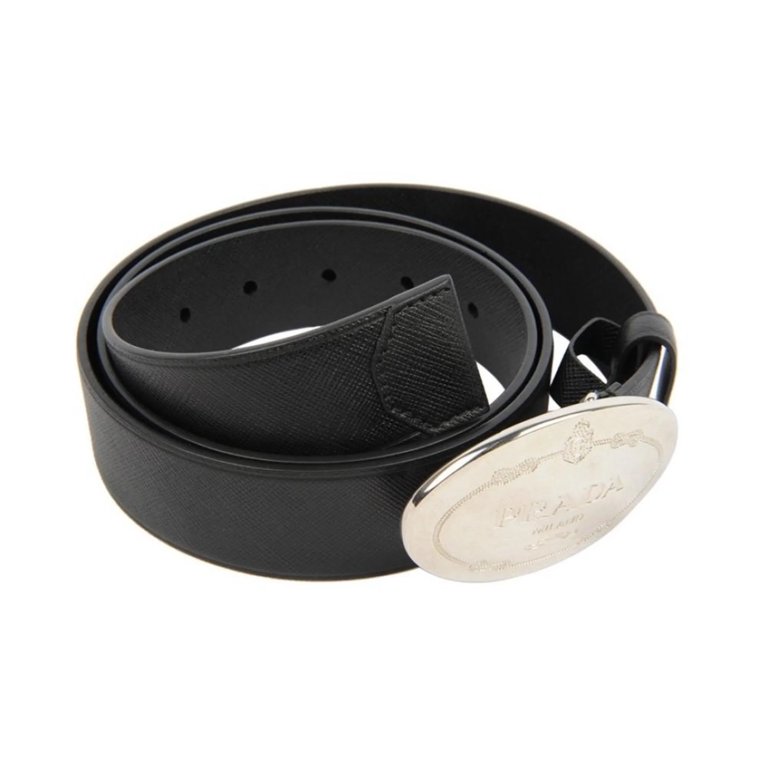PRADA ブラック ベルト prada-black-saffiano-leather-