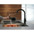 thumbnail image 4 of Delta Faucets Trinsic 1 Poignée Robinet d'Évier de Cuisine, Noir Mat / 9159-BL-DST, 4 of 5