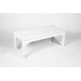 thumbnail image 3 of HDPE Adirondack Backless Bench with Wood Texture, Durable Poly Seat for Patio & Backyard, All-Weather UV Protection, 500lb Capacity, Easy Assembly, White, 3 of 8
