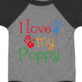 thumbnail image 4 of Inktastic Poppy Grandkids Handprints Boys or Girls Baby Bodysuit, 4 of 5