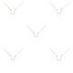 thumbnail image 2 of Jumpingount Ins Twelve Zodiac Sign Constelaciones Tema Amistad Collar Colgante de diamantes de imitación para Lover Festival Gifts Aquarius Silver Acuario Plata 5Conjunto, 2 of 6