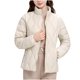 thumbnail image 2 of Parkas de manga larga para mujer, chaqueta ligera de plumón de invierno, estilo corto, cuello alto, chaqueta cálida de manga larga, chaqueta de manga larga, parte superior de poliéster para mujer, 2 of 6