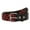 Black/Red, variant on Snap On Punk Rock Star Pyramid Studded Checker Board Leather Belt