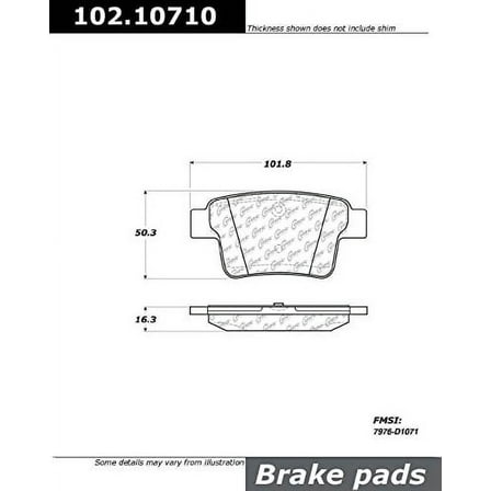 Centric Parts 102.10710 102 Series Semi Metallic Standard Brake Pad