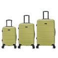 thumbnail image 4 of DUKAP SENSE 3-Piece Hardside Luggage Sets with Spinner Wheels, Handle and Trolley, (20"/24"/28"), Green, 4 of 11