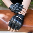 thumbnail image 3 of koolsoo Motorcycle Gloves Half Finger Anti Slip Breathable Fit foren Women M, 3 of 8