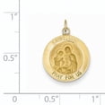 thumbnail image 3 of 14k Yellow Gold Saint Anne Medal Charm Pendant, 3 of 4