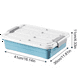 thumbnail image 4 of Organizador de Almacenamiento Debajo de la Cama con Ruedas Impermeables, Solución de Ahorro de Espacio de Gran Capacidad para la Organización del Hogar Azul, 4 of 5