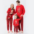 thumbnail image 1 of Conjunto de Navidad cálido para padres e hijos, pijamas estampados para el hogar, conjunto de mamá de dos piezas, 1 of 5