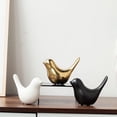 thumbnail image 5 of Set of 2 Bird Decor Figurine Ceramic Bird Statue Small Modern Figurines Home Decor Decorative Ornaments for Shelf Desktop Living Room Bedroom Cabinets Office Decorations, 2 Sizes(White), 5 of 5