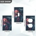 thumbnail image 7 of Yayeee Blank Wall Plate Cover 1-Gang 4.5"x2.7" Home Unused Decorative Outlet, Glowing Jellyfish, 7 of 7