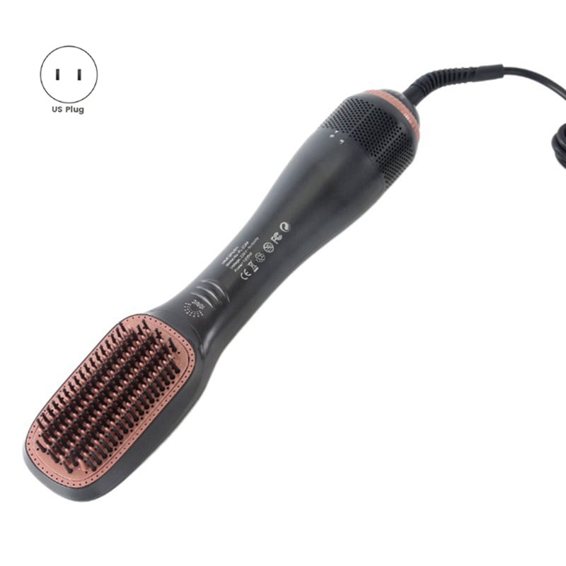 Electric Hair Dryer Hot Air Comb Hair Comb Hair Dryer Comb Curling Iron Hair Tools US Plug