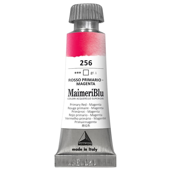 Maimeri Blu Artist Watercolor - Primary Red Magenta, 12 ml Tube