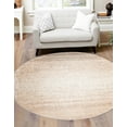 thumbnail image 3 of Unique Loom Gemstone Collection Area Rug - Topaz (10' 2" Round Ivory/Brown), 3 of 12