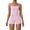 Pink, variant on Uobin Women 2 Piece Workout Sets Padded Gym Yoga Tank Top High Waisted Biker Shorts with Pockets