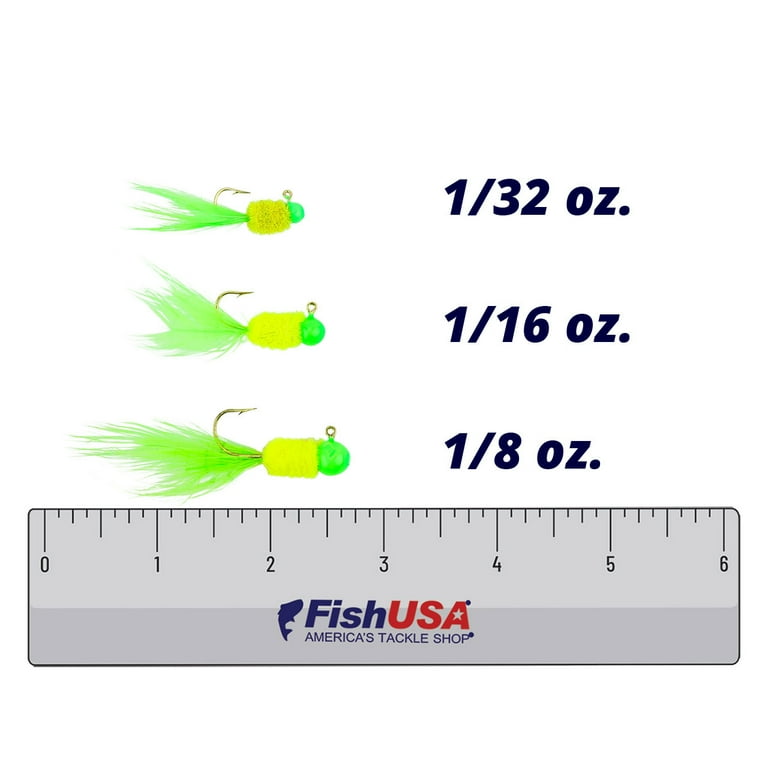 LELAND LURES Testina Magnete Crappie 1/16 Oz Bianco: 25 Pezzi Per Pesca A Spinning (Bass, Trota, Persico)