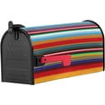 thumbnail image 3 of Mexican Stripes Magnetic Mailbox Cover - Mexican Themed Colorful Stripes Red Blue Mailbox Covers Standard Size 21x18inch Polyester Mailbox Wraps Cover for Home Garden Outdoor Decoration, 3 of 6