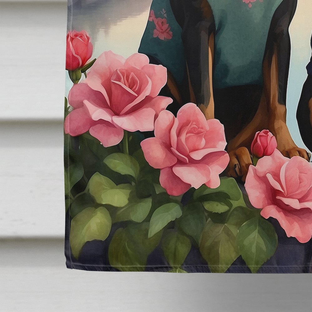 Manchester Terrier Two Hearts House Flag 28 in x 40 in