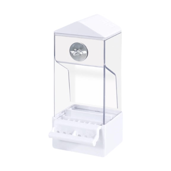 Bothyi Bird Cage Feeder Bird Feeder Transparent Parrot Feeder Automatic Bird Feeder for white
