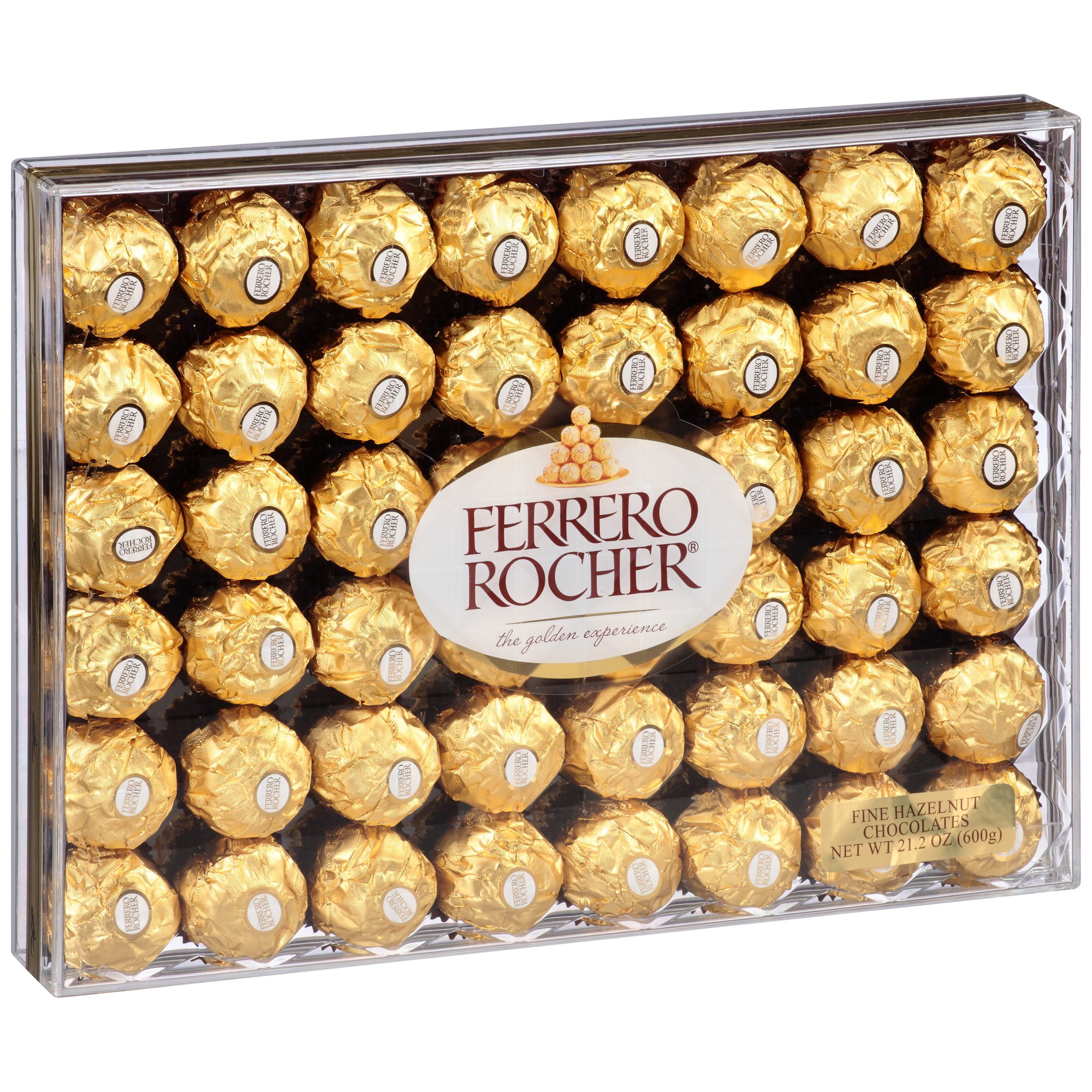 Ferrero Rocher Hazelnut Chocolate Diamond Gift Box 48 Pieces (241-00015) -  Walmart.com