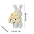 thumbnail image 3 of Taicans ‌Easter Bunny Flower Vase - Ceramic Rabbit Shaped Art Decor,Abstract Animal Sculpture for Table Centerpiece,Shelf & Mantel Decor,Unique Housewarming Gift,Height 8.66in, 3 of 6