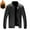 44#Black, variant on JXMVOJ Mens Leather Jacket 3/4 Length Leather Coat Warm Winter Long PU Leather Jacket Lined Duster Trench Coat Men Vintage Jacket Fleecing Leather Hooded Long Sleeve Coat Fashion Casual Tops