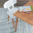 thumbnail image 6 of KidKraft Mid-Century Kid™ White & Natural Wooden Toddler Table & 4 Chair Set, 6 of 7