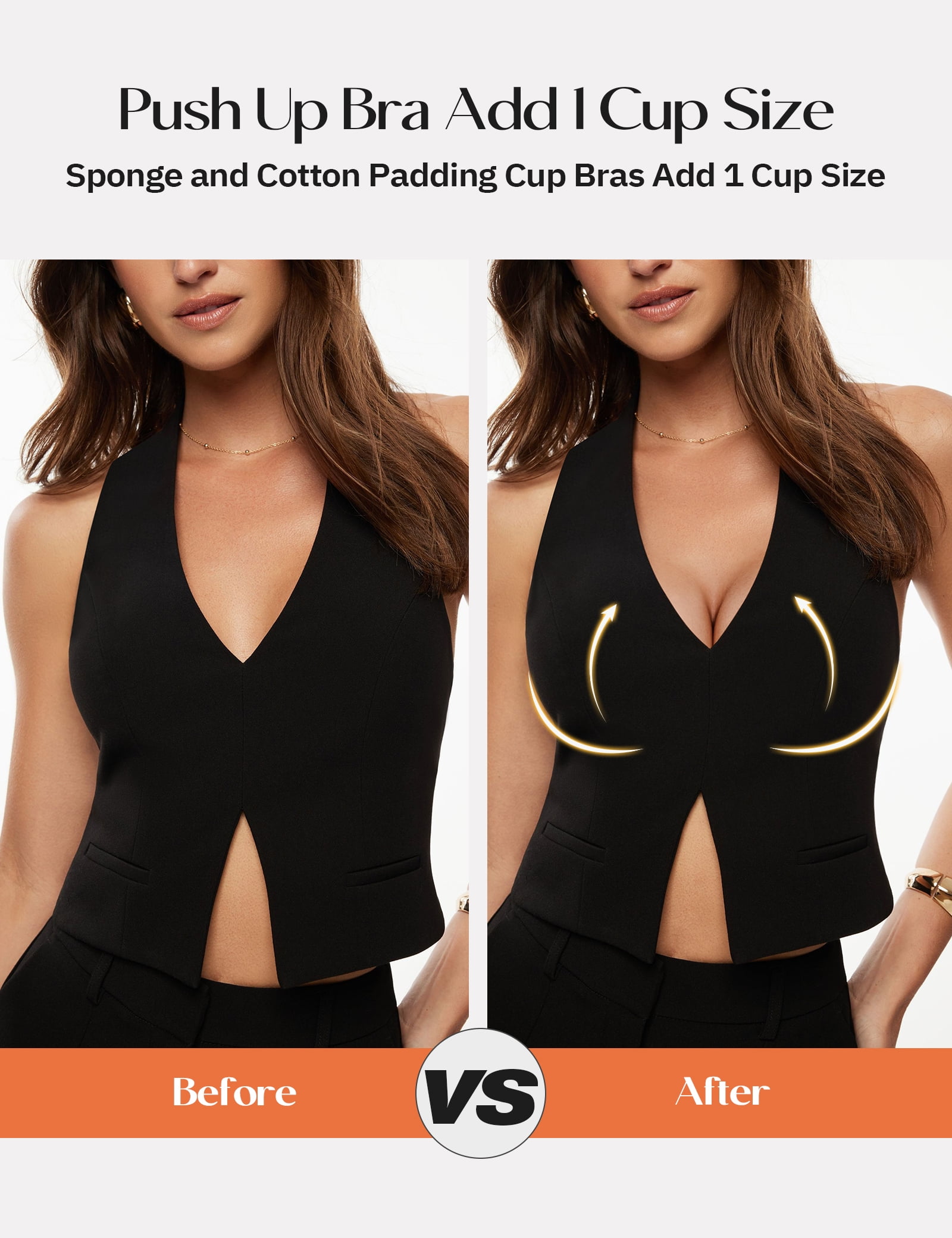 Wingslove Women's Push Up Sexy Lace Padded Plunge Underwire Lift Up Bras Add 1 Cup Boost Brassiere,Black 40B