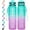 Green Purple, variant on 32 oz Motivational Water Bottle with Time Marker & Straw - BPA Free & Leakproof Tritian Frosted Portable Reusable Fitness Sport 1L Water Bottle for Men Women Kids Student to Office Gym Workout