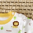 thumbnail image 6 of Duqingm Toddler Baby Boy Clothes Fall Winter Sweatshirts Long Sleeve Tops Pant 2Pc Sets Toddler Outfit For Boys (Yellow,6-12 Months), 6 of 7