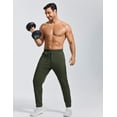 thumbnail image 3 of Pinspark Mens Joggers with Zipper Pockets Lightweight Athletic Track Pants Quick Dry Workout Gym Sweatpants for Men, 3 of 7