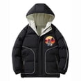 thumbnail image 3 of Hicidod Boys Girls Winter Jackets Hooded Long Sleeve Zipper Warm Down Coats Solid Color Thicken Waterproof Fashion Outerwear, 3 of 4