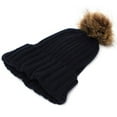 thumbnail image 7 of Opolski Women Winter Warm Braided Crochet Knitting Hat Girl Beret Ski Beanie Ball Cap, 7 of 7