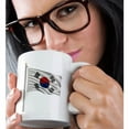 thumbnail image 2 of 3drose, Flag of South Korea on a Flag Pole Over White Korean, 15oz Mug, 2 of 6