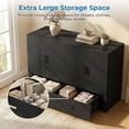 thumbnail image 4 of Mjkone Queen Size Murphy Bed with LED Light,Murphy Cabinet Bed with Folding Mattress,Convertible Cabinet Bed for Small Space,Black, 4 of 9