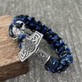 thumbnail image 1 of Goat Ram Thor Hammer Mjolnir Viking Accessories Camping Paracord Survival Rope Wristband Men Bracelet Handmade Jewelry, 1 of 5