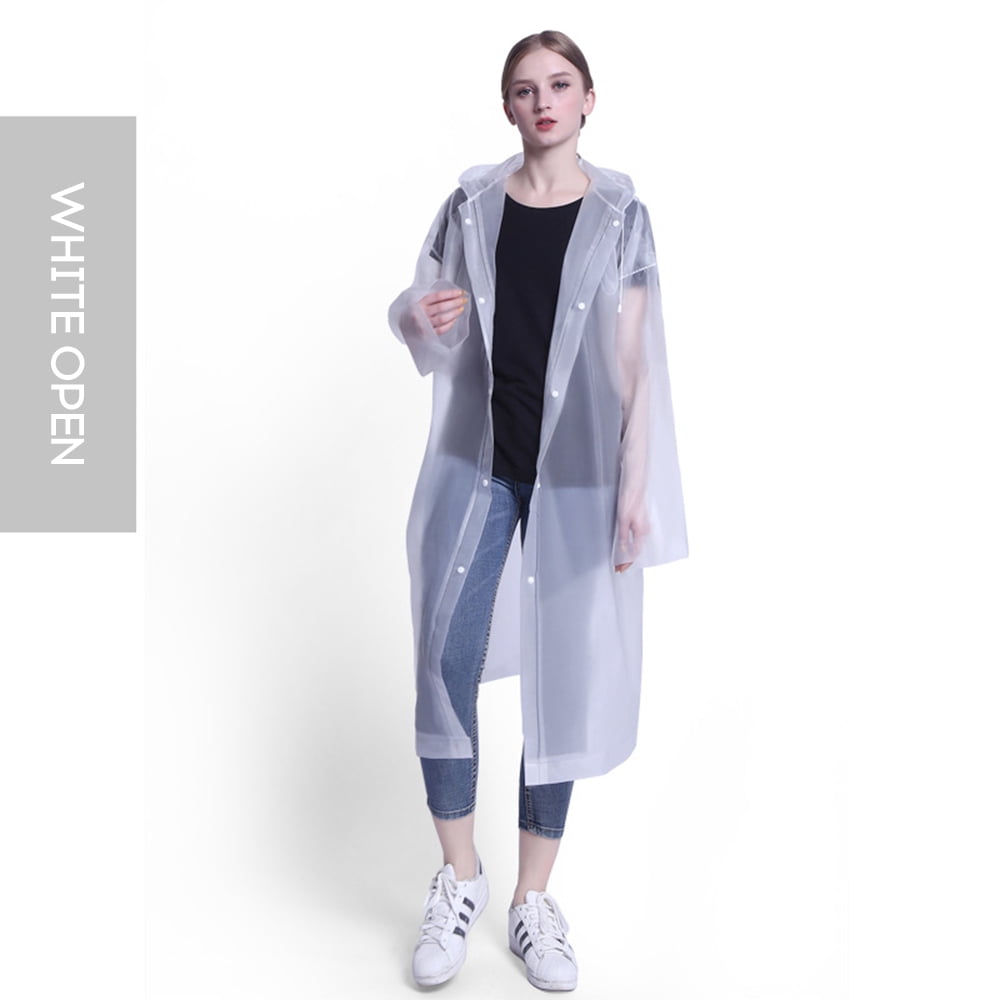 Raincoat Rain Poncho Transparent Hoodie Waterproof Reusable Adult Non-disposable Raincoat Rain Poncho Transparent Hoodie Waterproof Reusable Adult Non-disposable