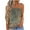 Army Green, variant on Heisall Womens Tops & Pants Set Sleeveless Strapless Print Blouse with Casual Bottoms Summer Casual Outfit