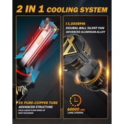 Auxbeam 9005 LED Headlight Bulbs, Brightest HB3 Headlight Bulbs, 120W 25000LM GX Series 6500K Cool White | 2 Bulbs