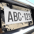 thumbnail image 6 of 1 Pcs Abstract Ink Blot License Plate Frame, License Plate Cover for Car Decorative Parts, Aluminum License Plate Bracket Holder Rust-Proof Weather-Proof for US Standard Car, 6 of 9