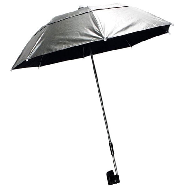 Silver and Black Adjustable Vented Painting Umbrella Kit