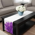 thumbnail image 4 of Purple Gold Table Runner 90 Inches Long, Abstract Flower Ombre Aesthetics Paint Kitchen Coffee Dining Table Decoration for Home Party Birthday Wedding Home Decor 13x90 Inches, 4 of 8